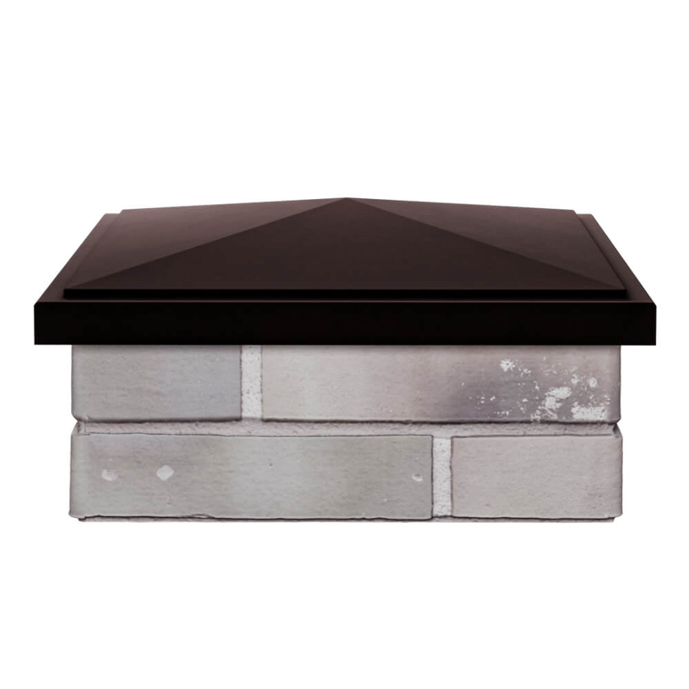 Колпак Zking БонаМоно Коричневый на столб 1.5х1.5 кирпича (385х385, 400х400мм) Арзамас фото