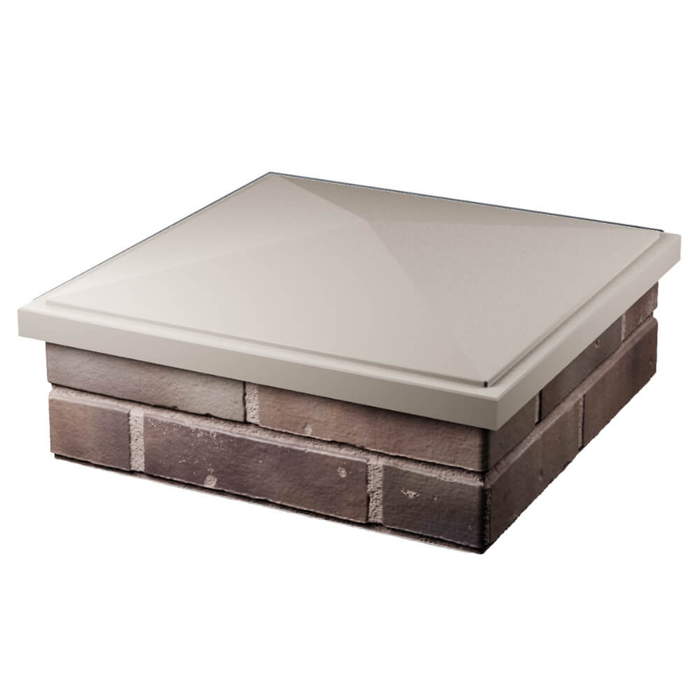 Колпак Zking БонаМоно Бежевый на столб 2х2 кирпича (515х515, 530х530мм) в Арзамасе фото