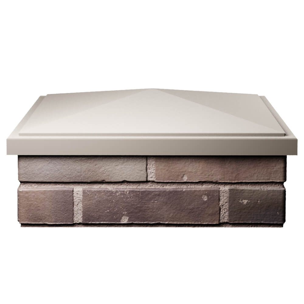 Колпак Zking БонаМоно Бежевый на столб 2х2 кирпича (515х515, 530х530мм) Арзамас фото