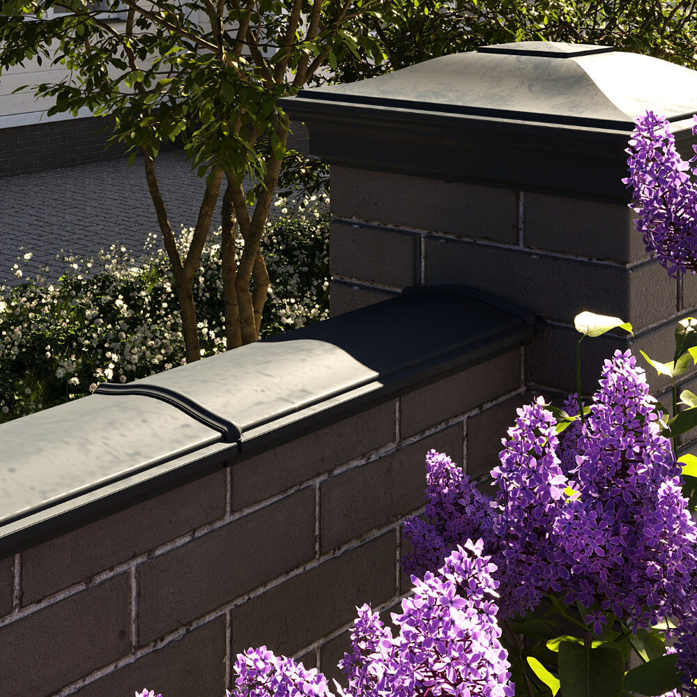 Парапет Zking Монблан Черный посадка на 0.5 кирпича (130мм) в Арзамасе фото