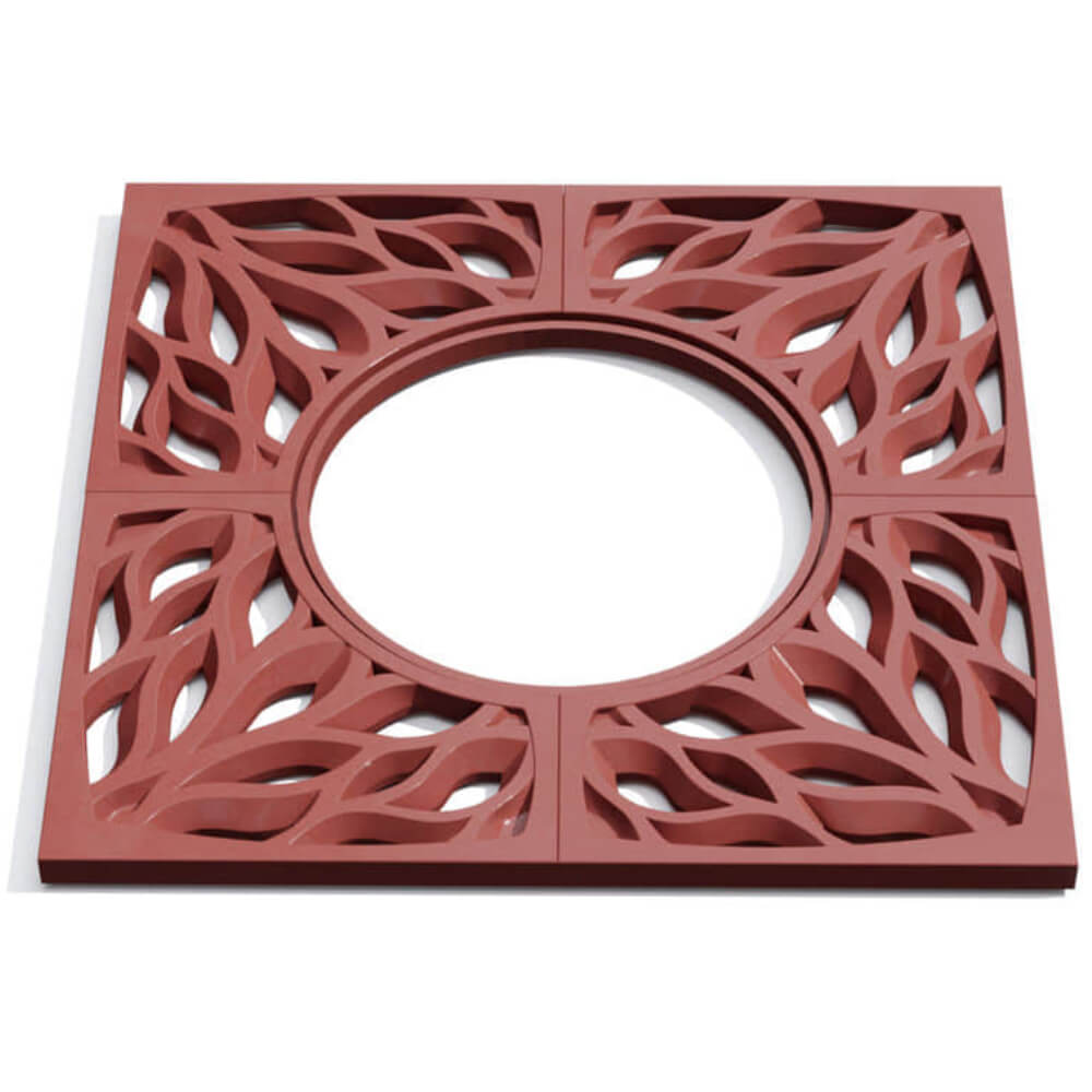 Приствольная решетка для дерева ZKING CRUST 1.2х1.2м Красная Арзамас фото