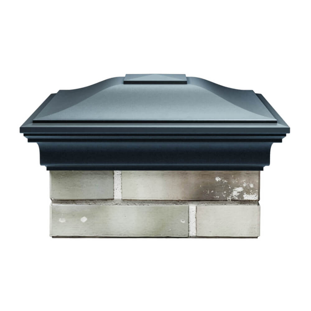 Колпак Zking Монблан Серый на столб 1.5х1.5 еврокирпича 0.7НФ (355х355мм) Арзамас фото