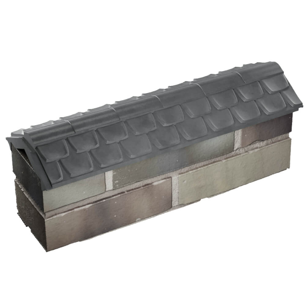 Парапет Zking Эльбрус Серый с посадкой на 0.5 кирпича (130мм) в Арзамасе фото