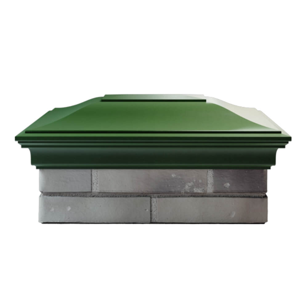 Колпак Zking Монблан Зеленый на столб 2х1.5 кирпича (515х385мм) в Арзамасе фото