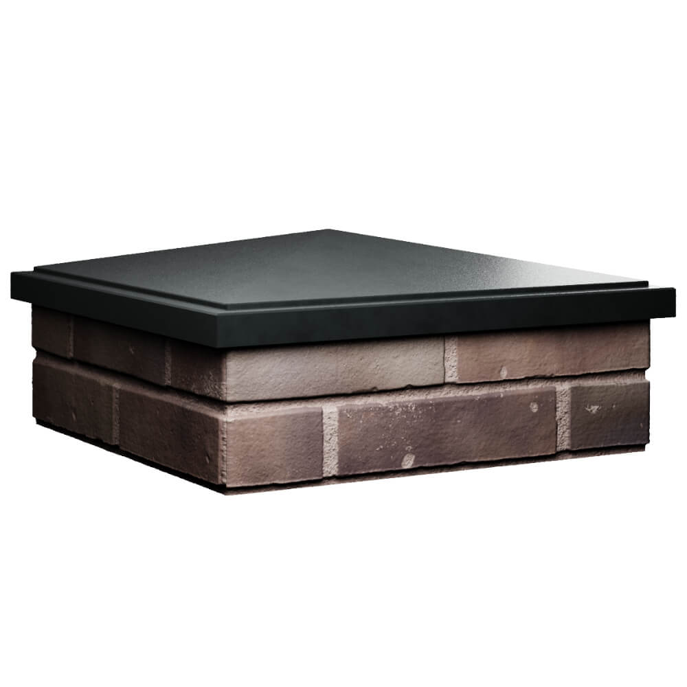 Колпак Zking БонаМоно Черный на столб 2х2 кирпича (515х515, 530х530мм) в Арзамасе фото