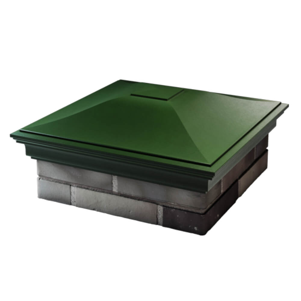 Колпак Zking Монблан Зеленый на столб 2х2 кирпича (515х515мм) в Арзамасе фото