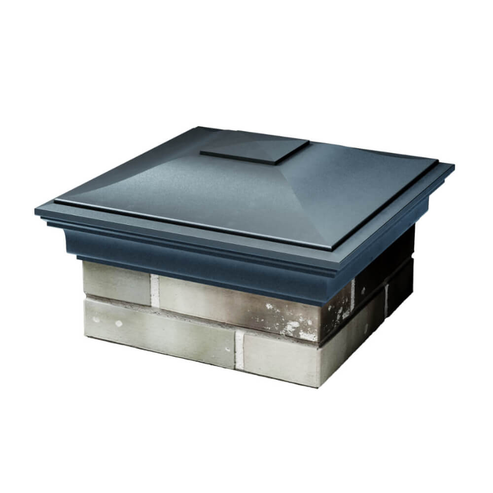 Колпак Zking Монблан Серый на столб 1.5х1.5 еврокирпича 0.7НФ (355х355мм) в Арзамасе фото