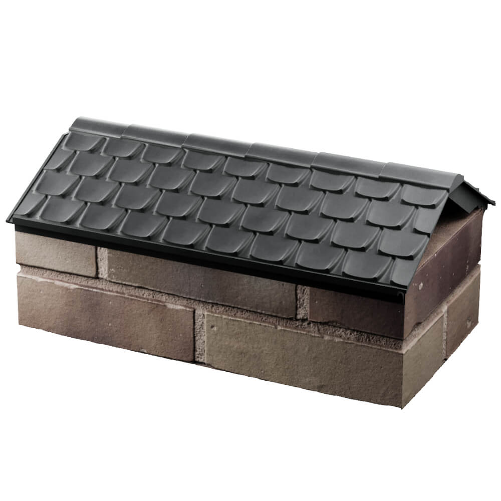 Парапет Zking Эльбрус Серый с посадкой на 1 кирпич (255мм) в Арзамасе фото