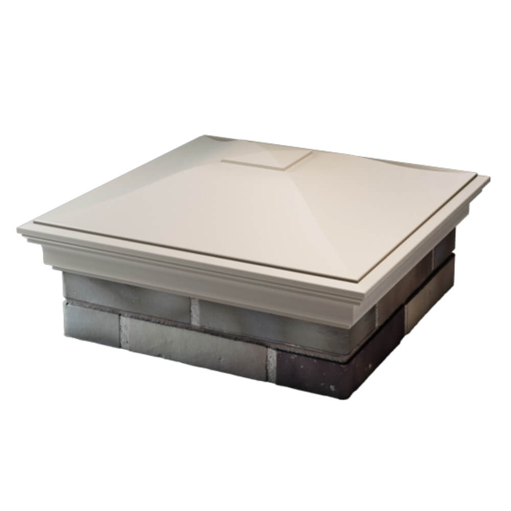 Колпак Zking Монблан Бежевый на столб 2х2 кирпича (515х515мм) в Арзамасе фото