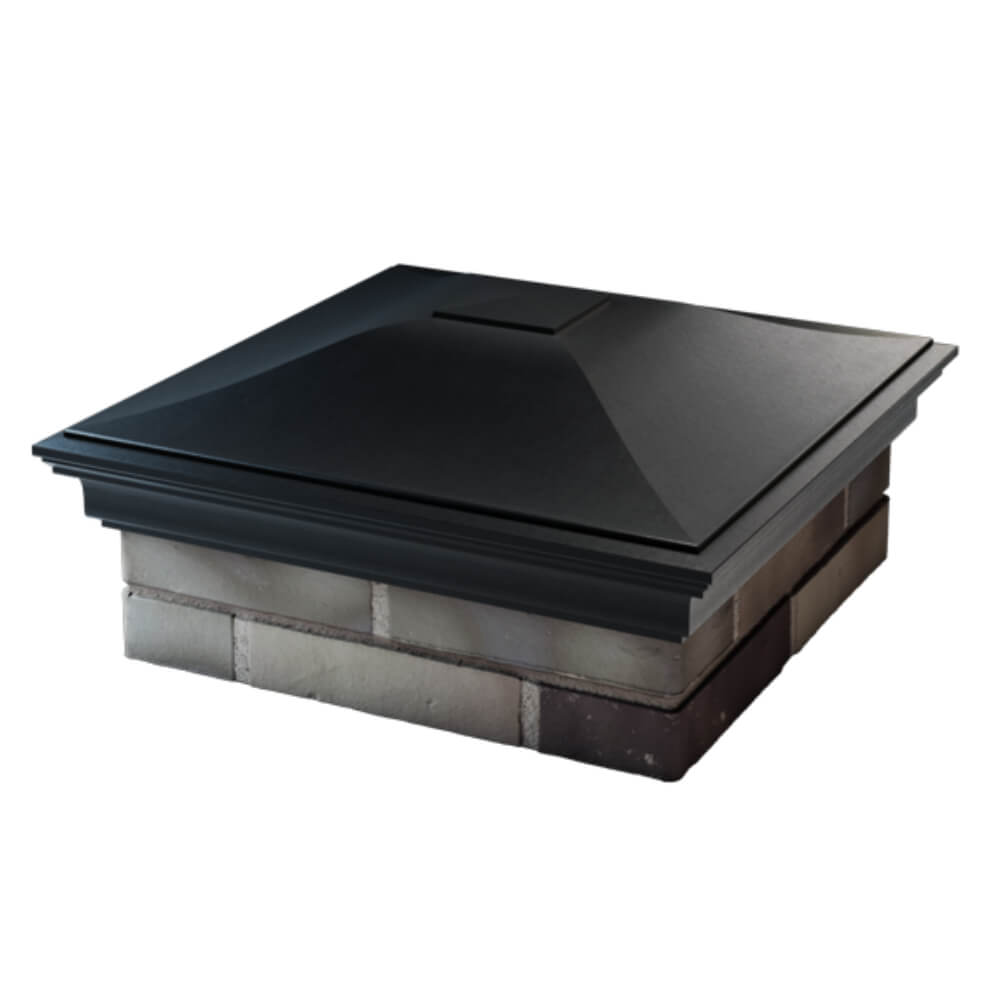 Колпак Zking Монблан Черный на столб 2х2 кирпича (515х515мм) в Арзамасе фото