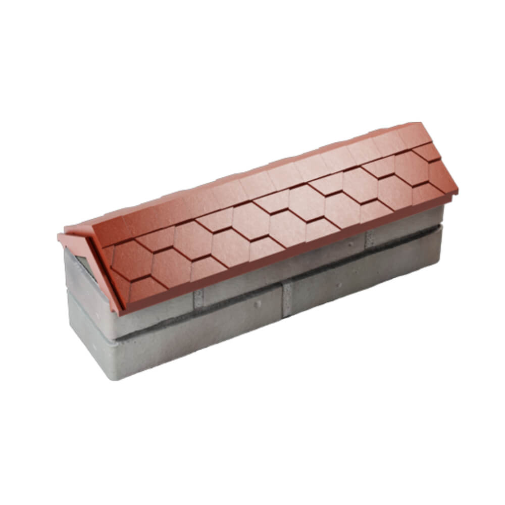 Парапет Zking Эверест Красный с посадкой на 0.5 кирпича (130мм) в Арзамасе фото