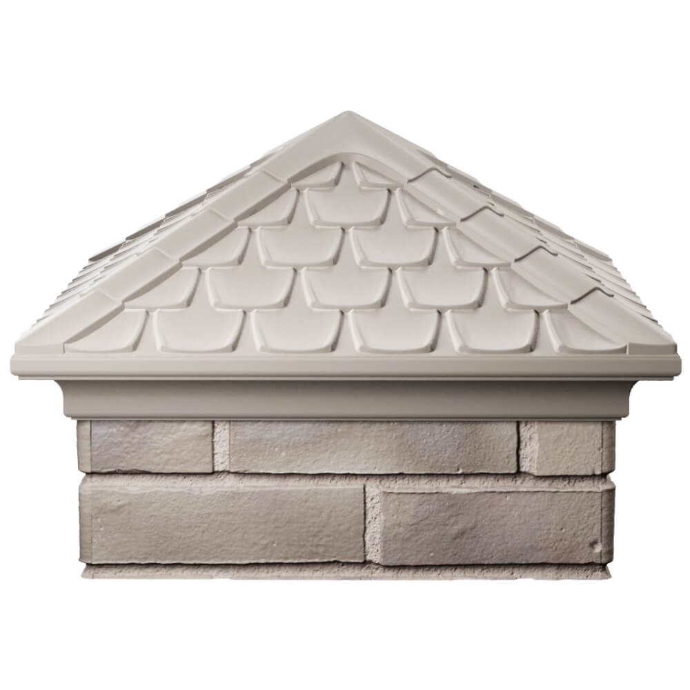 Колпак Zking Эльбрус Бежевый на столб 1.5х1.5 кирпича (385х385мм) Арзамас фото