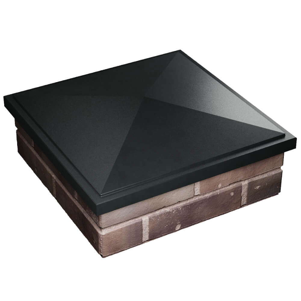 Колпак Zking БонаМоно Черный на столб 2х2 кирпича (515х515, 530х530мм) в Арзамасе фото