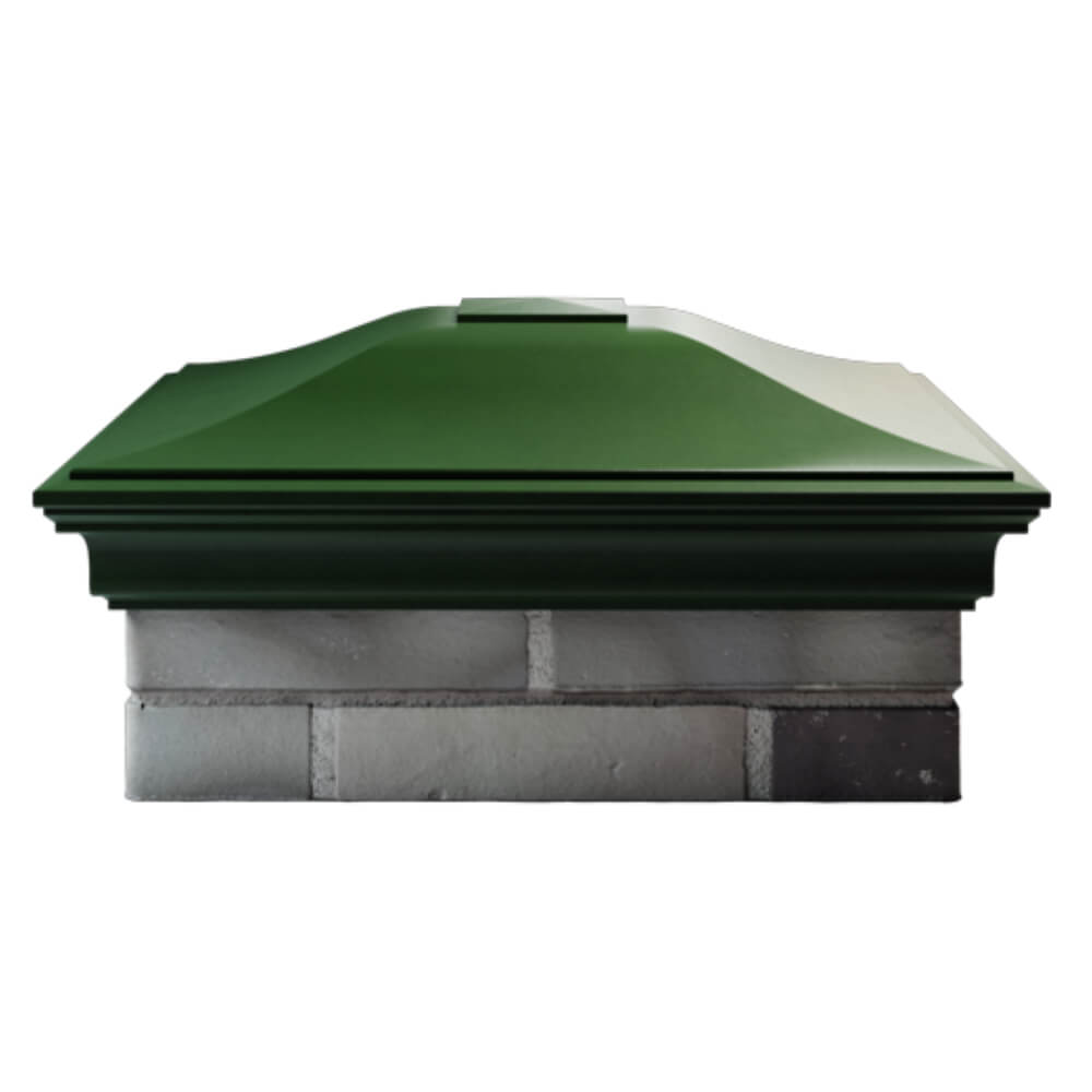 Колпак Zking Монблан Зеленый на столб 2х2 кирпича (515х515мм) в Арзамасе фото