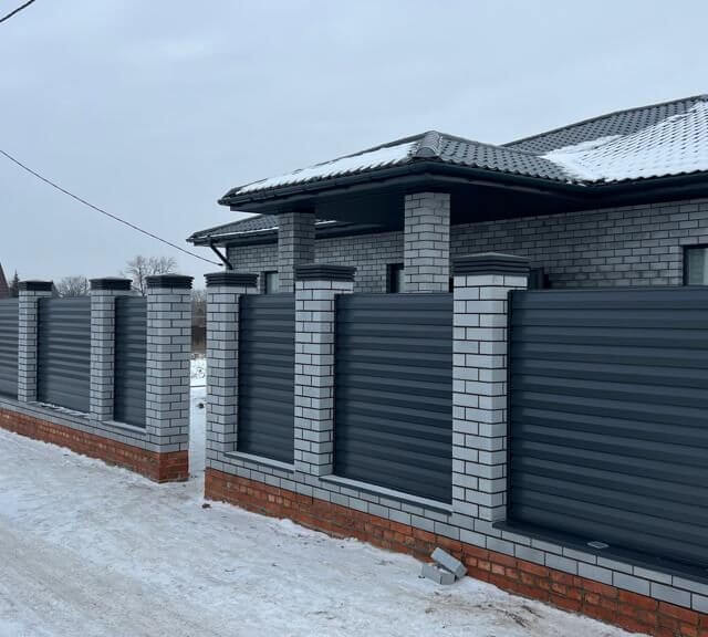 Колпак Zking Бона ХайТек Серый на столб 1.5х1.5 кирпича (385х385мм) в Арзамасе фото