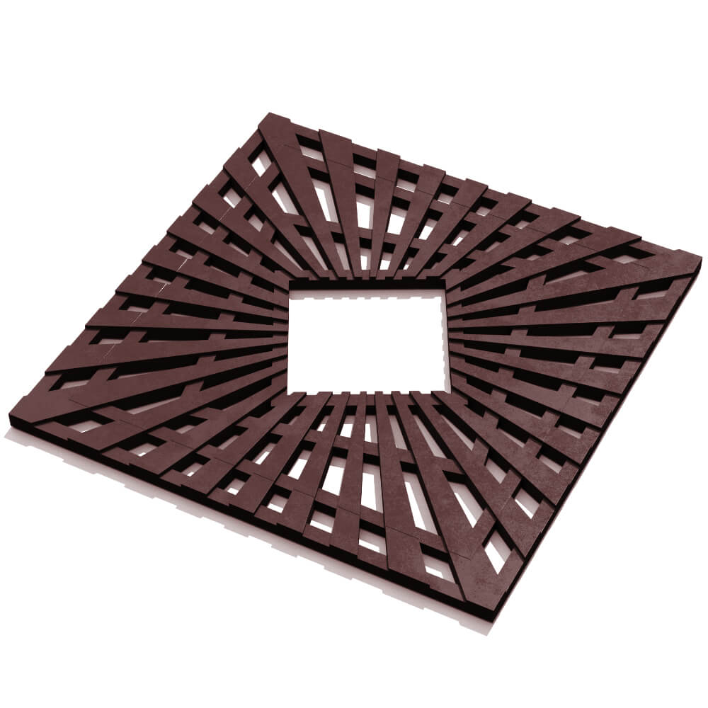 Приствольная решетка для дерева ZKING ATMOSPHERE 1.2х1.2м Коричневая в Арзамасе фото