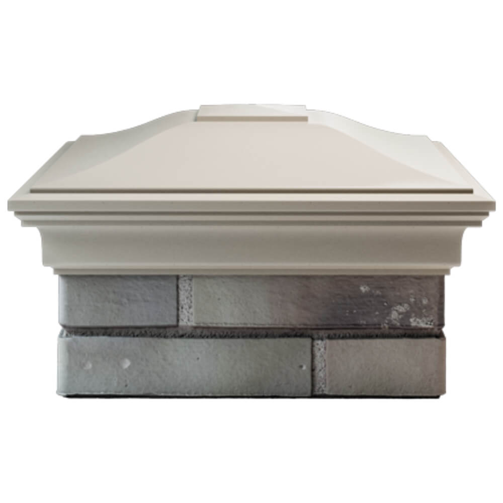 Колпак Zking Монблан Бежевый на столб 1.5х1.5 кирпича (385х385мм) Арзамас фото