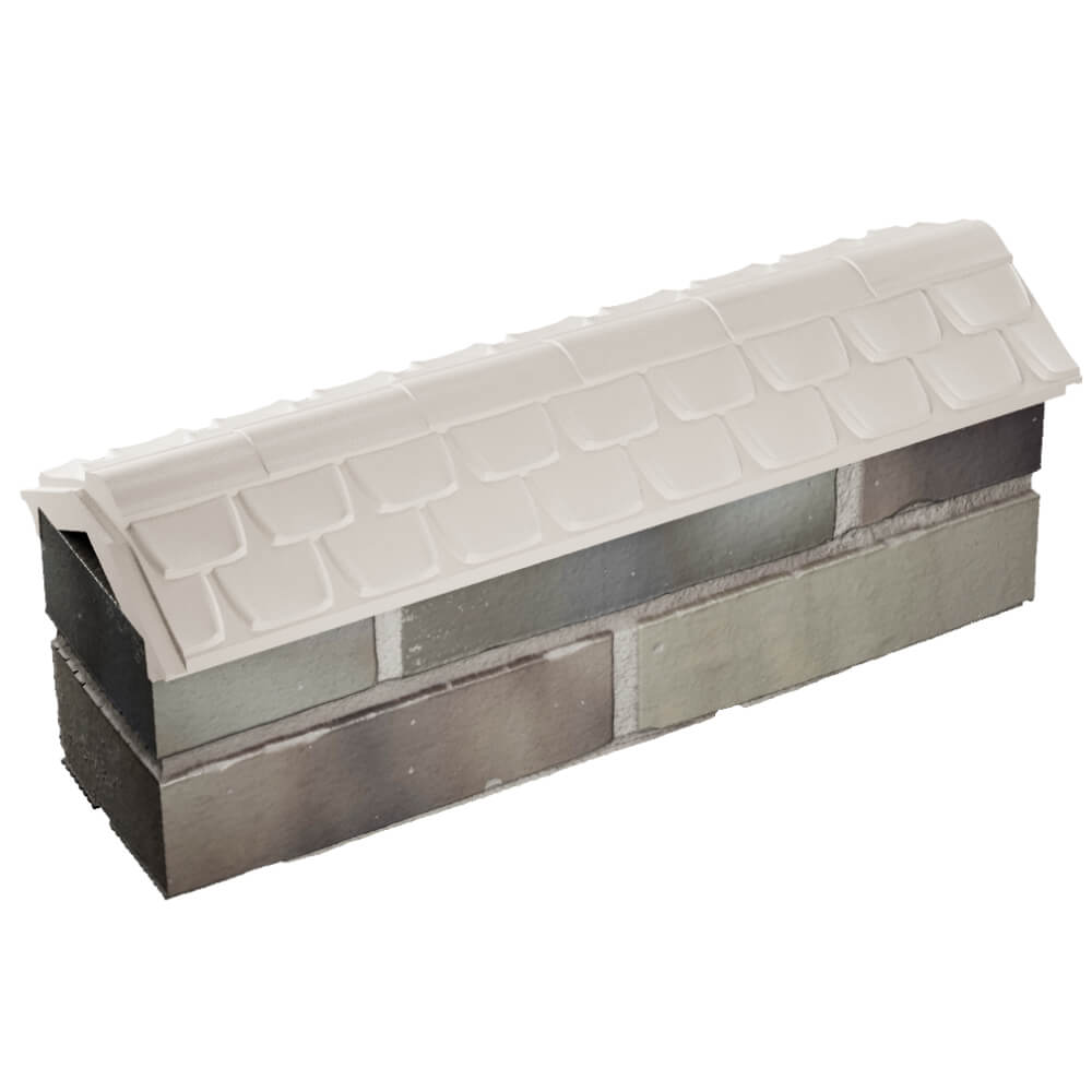 Парапет Zking Эльбрус Бежевый с посадкой на 0.5 кирпича (130мм) в Арзамасе фото