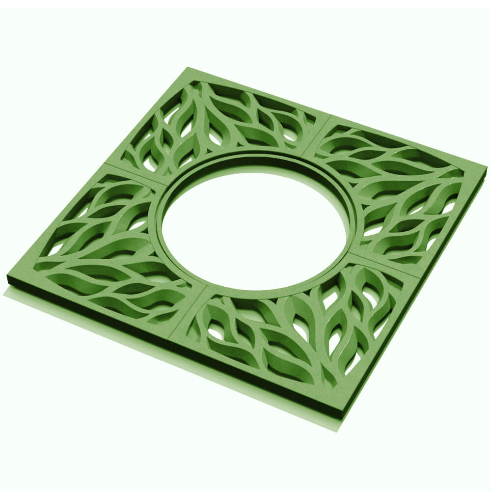 Приствольная решетка для дерева ZKING CRUST 1.2х1.2м Зеленая в Арзамасе фото