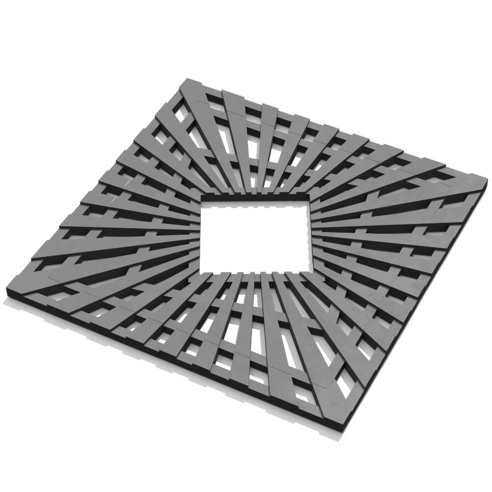 Приствольная решетка для дерева ZKING ATMOSPHERE 1.2х1.2м Серая в Арзамасе фото