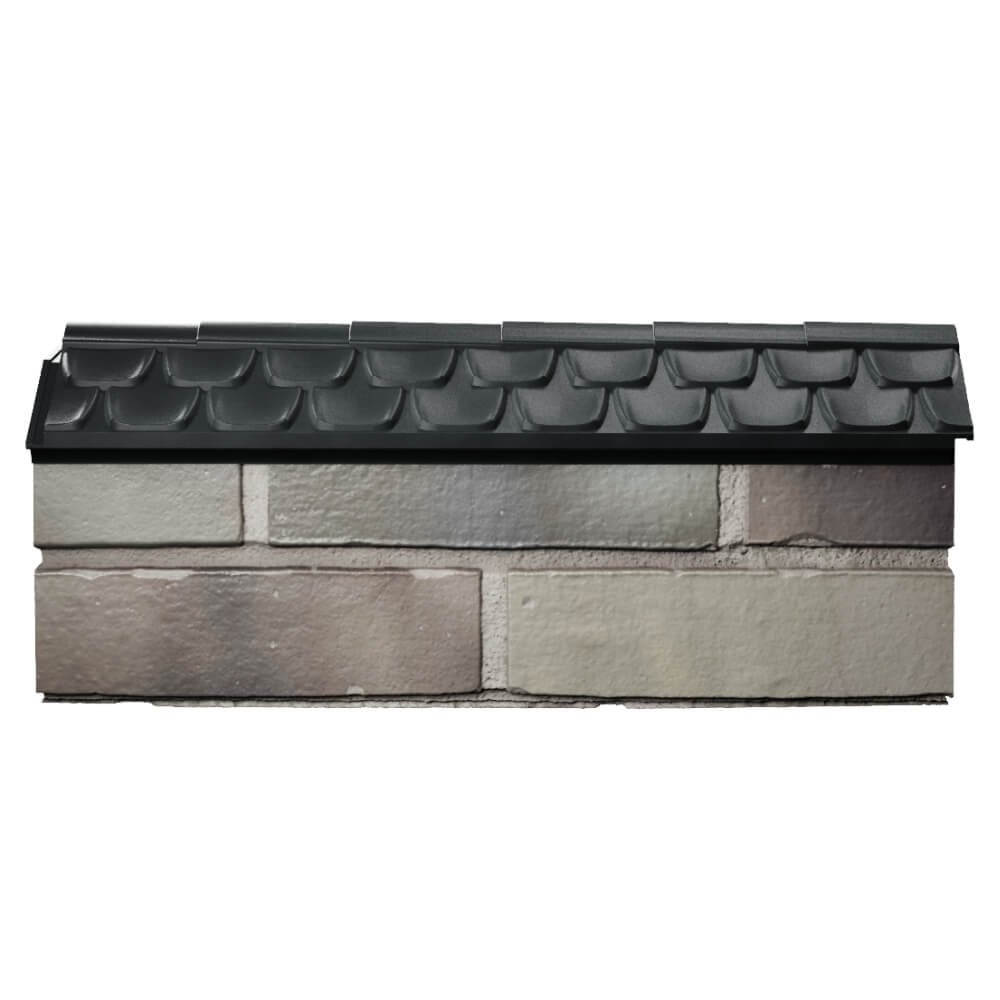 Парапет Zking Эльбрус Черный с посадкой на 0.5 кирпича (130мм) в Арзамасе фото