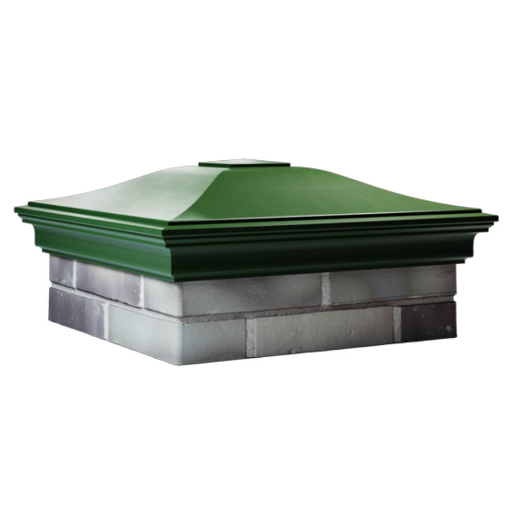 Колпак Zking Монблан Зеленый на столб 2х2 кирпича (515х515мм) в Арзамасе фото