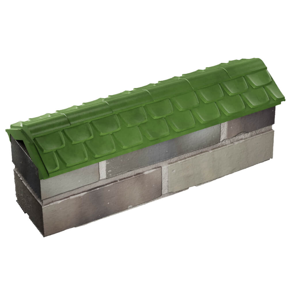 Парапет Zking Эльбрус Зеленый с посадкой на 0.5 кирпича (130мм) в Арзамасе фото